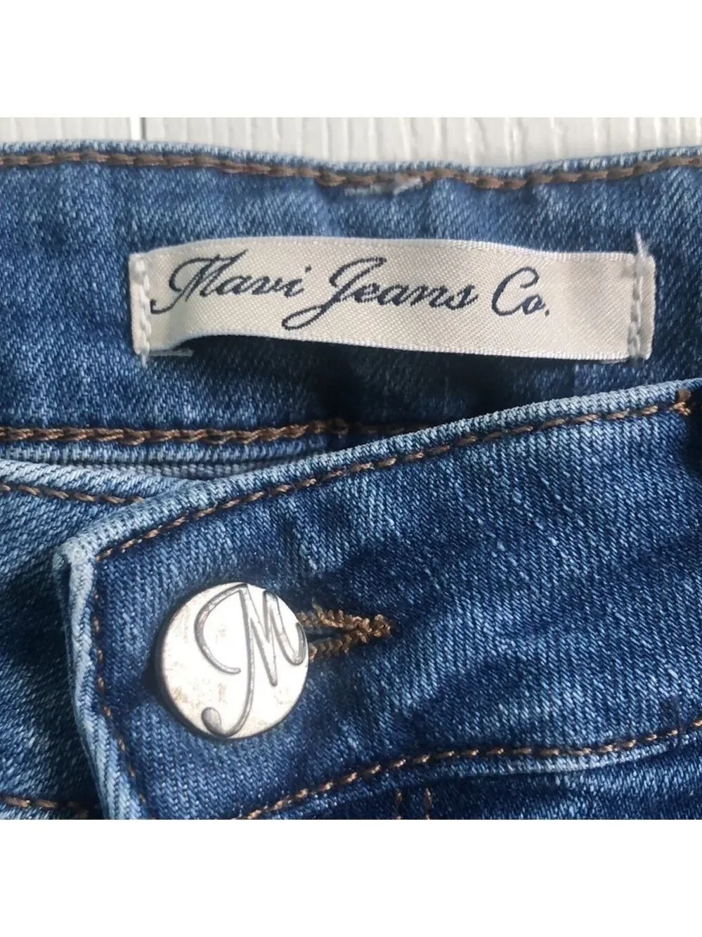 Mavi Jeans Co. Kerry Ankle Mid Rise Distressed Straight Leg Size 27